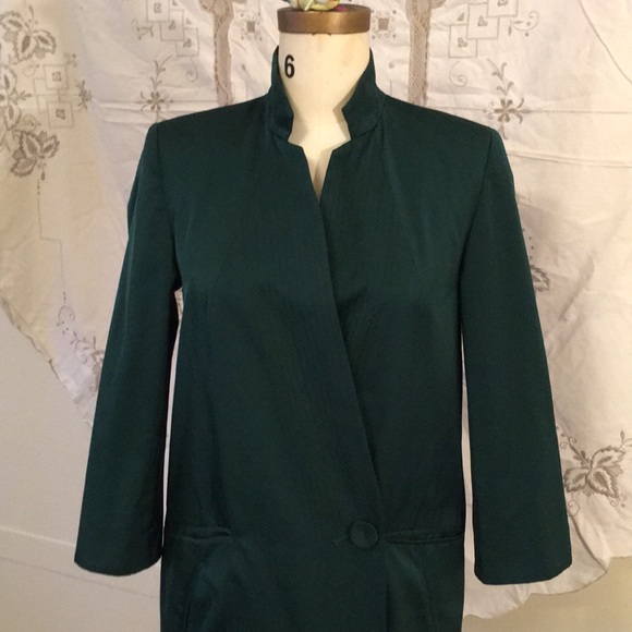 green evening jacket